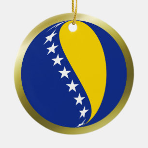 Bosnia Herzegovina Flag Ornament