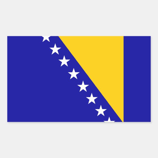 Bosnia Herzegovina flag Rectangular Sticker (Front)