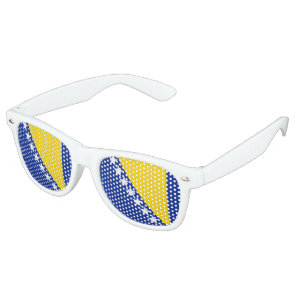 Bosnia Herzegovina Flag Retro Sunglasses