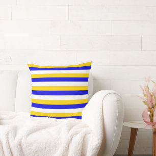 Bosnia Herzegovina Uruguay flag stripes country pa Throw Pillow