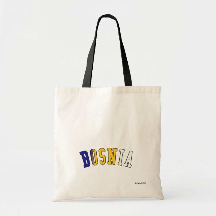 Bosnia in National Flag Colors Bag