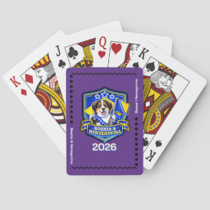 Bosnia Pup Kids Poker Cards