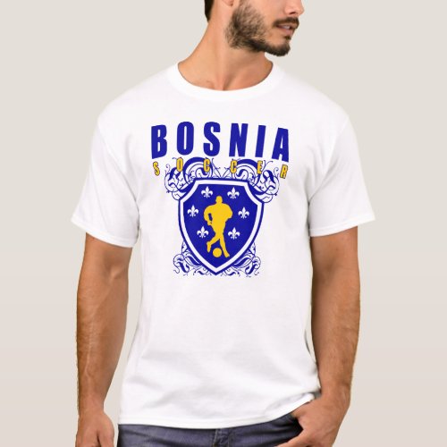 Bosnia Soccer Shield T_Shirt