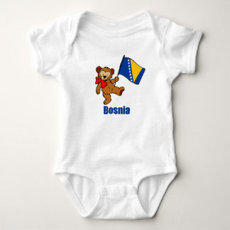 Bosnia Teddy Bear Baby Bodysuit