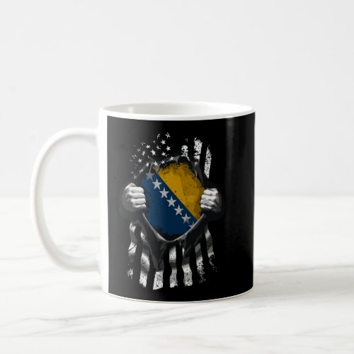 Bosnia Usa Flag Bosnian American Coffee Mug