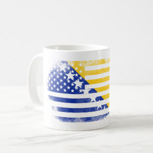 Bosnian American Flag Bosnia and Herzegovina Coffee Mug