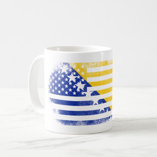 Bosnian American Flag   Bosnia and Herzegovina Coffee Mug