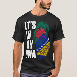 Bosnian And Bangladeshi Mix DNA Flag Heritage T-Shirt