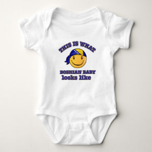 Bosnian baby designs baby bodysuit