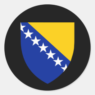 Bosnian Coat of Arms Bosnia and Herzegovina Classic Round Sticker