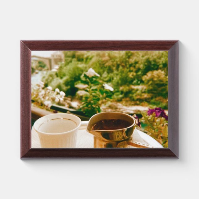 Bosnian Coffee break in Mostar  Award Plaque (Horizontal)