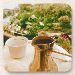 Bosnian Coffee break in Mostar  Beverage Coaster