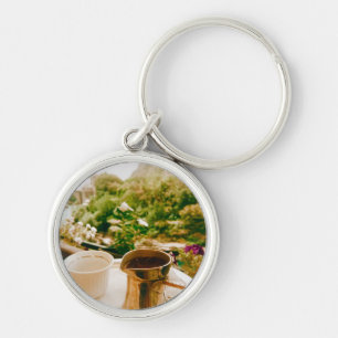 Bosnian Coffee break in Mostar Keychain