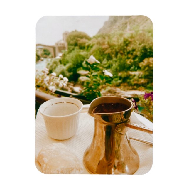 Bosnian Coffee break in Mostar  Magnet (Vertical)