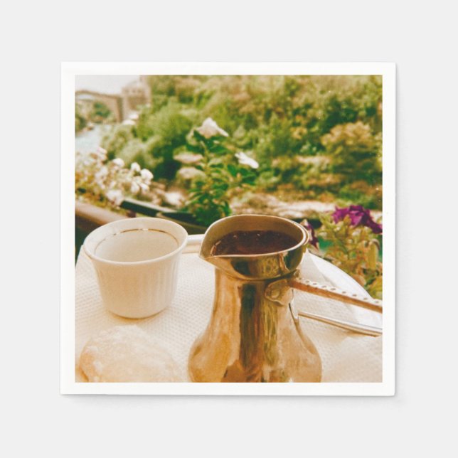Bosnian Coffee break in Mostar  Napkins (Front)