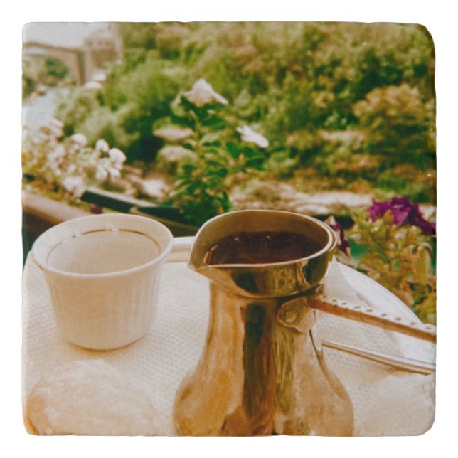 Bosnian Coffee break in Mostar  Trivet (Front)