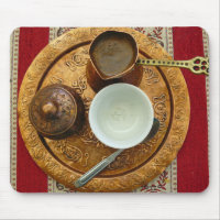 Bosnian coffee set mousepad