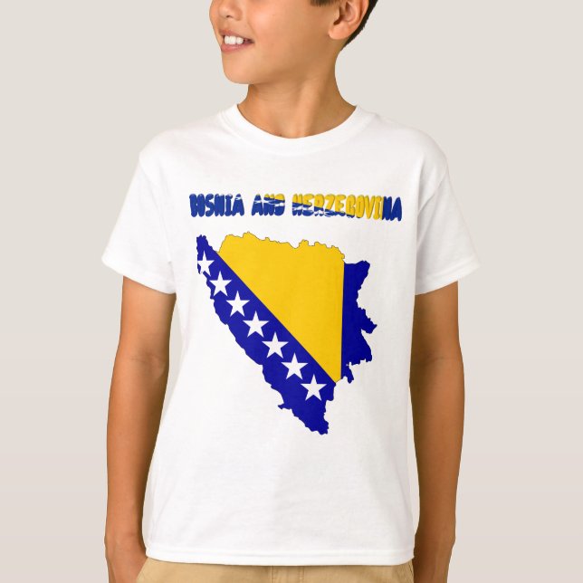 Bosnian country flag T-Shirt (Front)