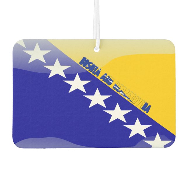 Bosnian flag air freshener (Front)