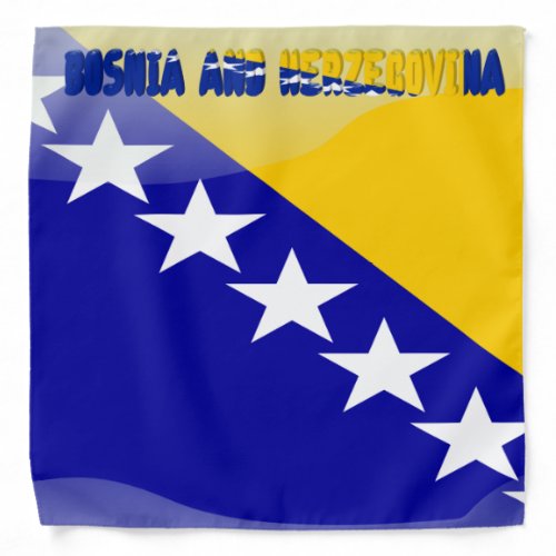 Bosnian flag bandana