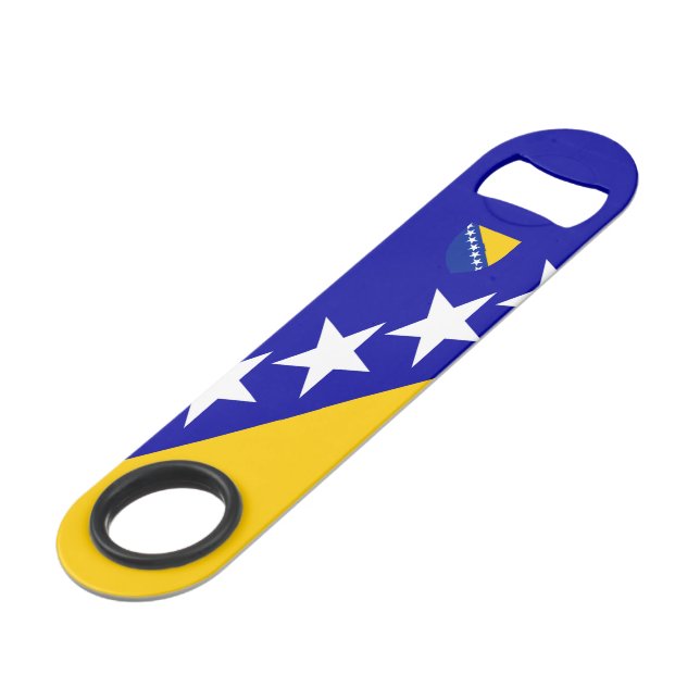 Bosnian flag-coat of arms bar key (Front Angled)