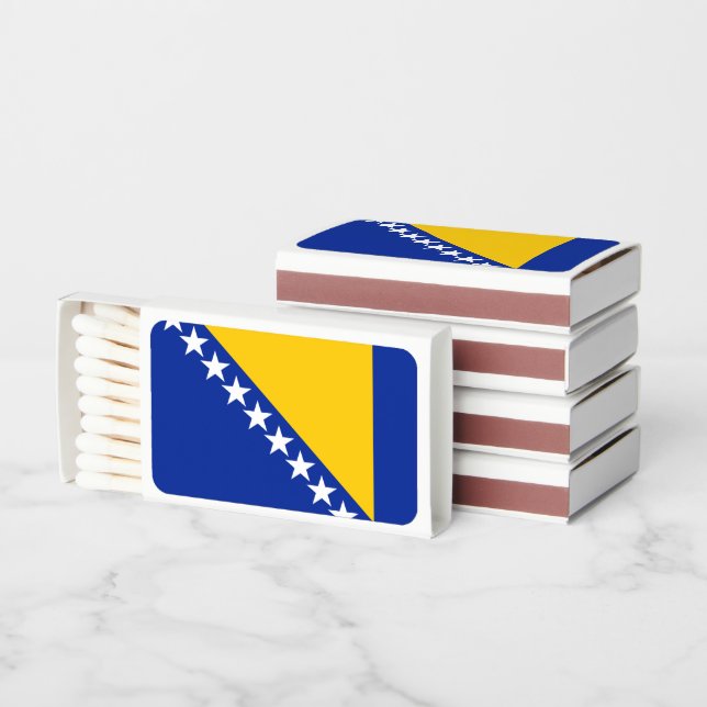 Bosnian Flag, Flag of Bosnia and Herzegovina Matchboxes (Stacked)