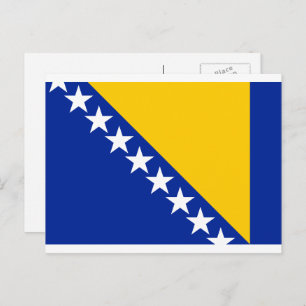 Bosnian Flag, Flag of Bosnia and Herzegovina Postcard