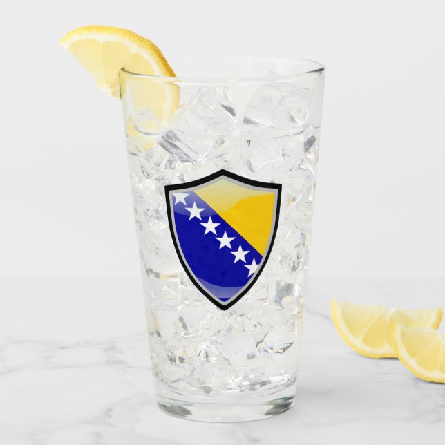 Bosnian flag glass (Front Ice)