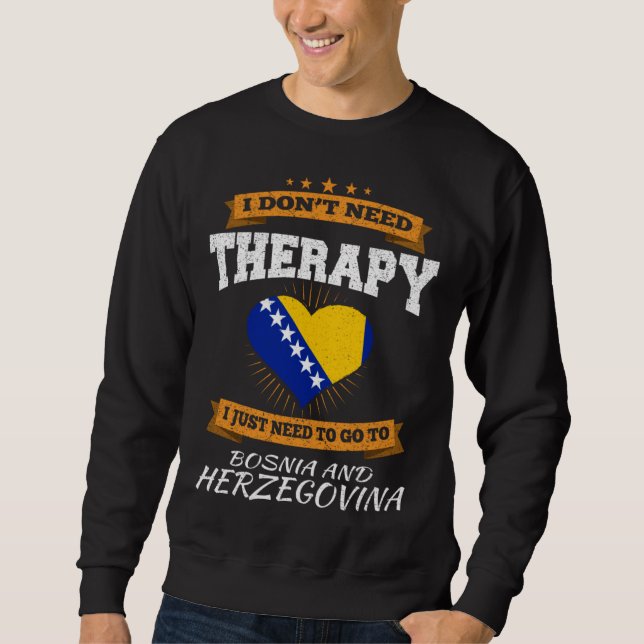 Bosnian Flag I  Bosnian Vacatian  I  Bosnia Sweatshirt (Front)