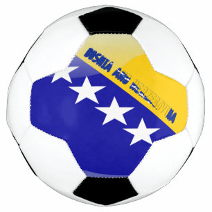 Bosnian flag soccer ball