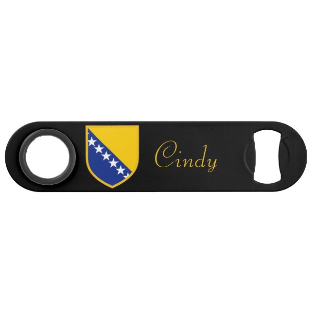 Bosnian Flag Speed Bottle Opener (Front (Horizontal))