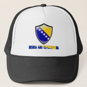 Bosnian flag trucker hat