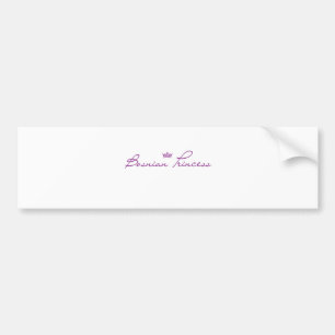 "Bosnian Princess" products Bumper Sticker