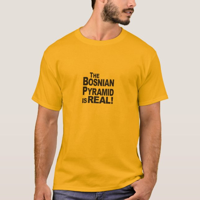 Bosnian Pyramid REAL Stacked - Basic T-Shirt (Front)
