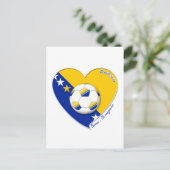 Bosnian Soccer National Team. Fútbol "BOSNA" 2014 Postcard (Standing Front)