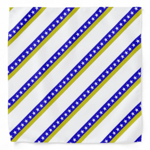 Bosnian stripes flag bandana