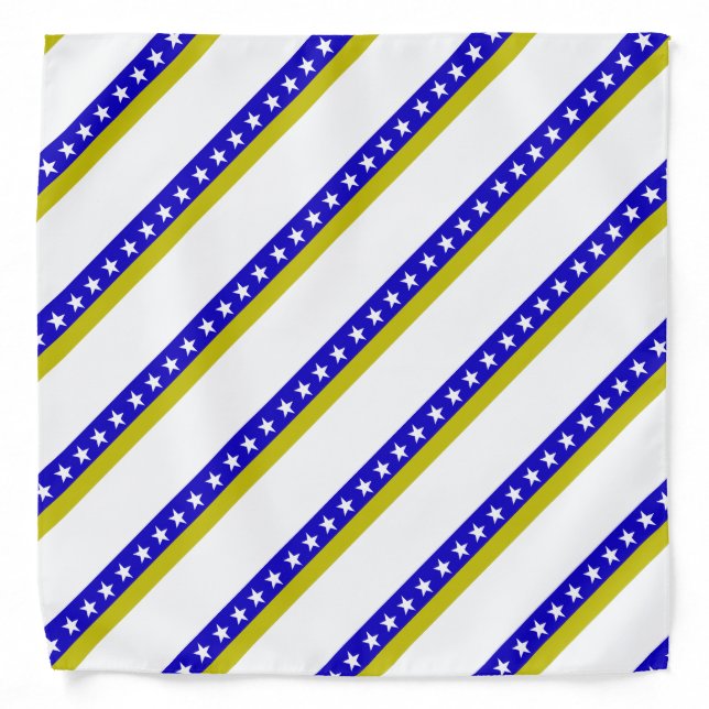 Bosnian stripes flag bandana (Front)