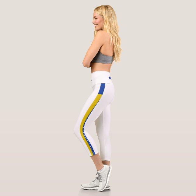 Bosnian stripes flag capri leggings (Left)
