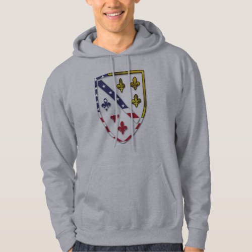 BosnianAmerican Custom USABosnia Flag Design Hoodie