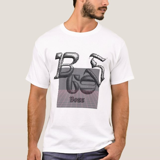 🔥 BOSS 3D Graphic Bold Streetwear men's  T-Shirt (Front)