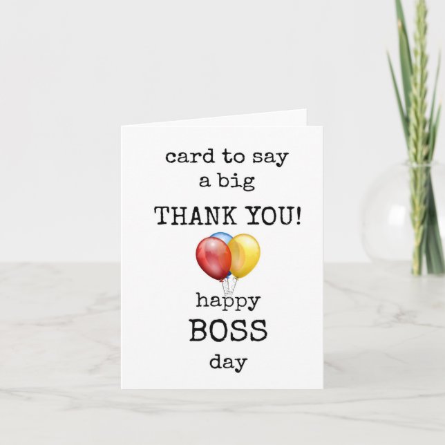 Boss Appreciation Card (Front)