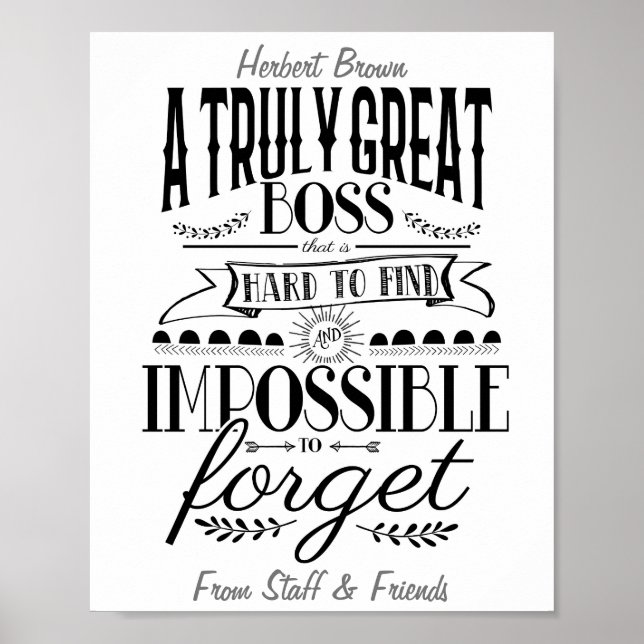 Boss  Appreciation Poster (Front)