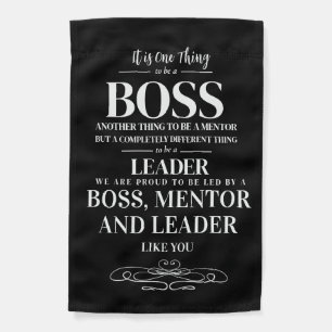 Boss appreciation week card house flag