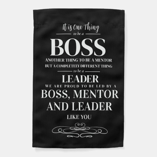 Boss appreciation week card  house flag (Front)