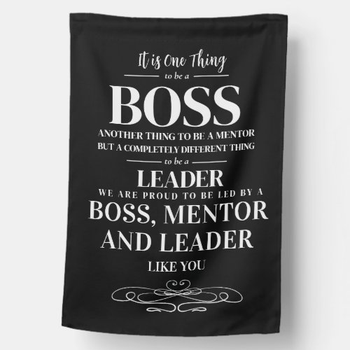 Boss appreciation week card  house flag