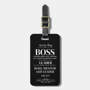 Boss appreciation week card luggage tag