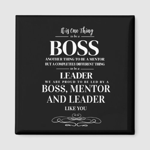 Boss appreciation week card  magnet