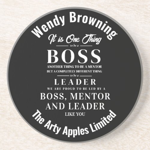 Boss appreciation week  coaster