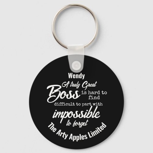 Boss appreciation week  keychain