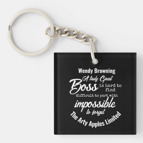 Boss appreciation week  keychain